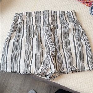 Umgee Striped Black and White Women's Shorts